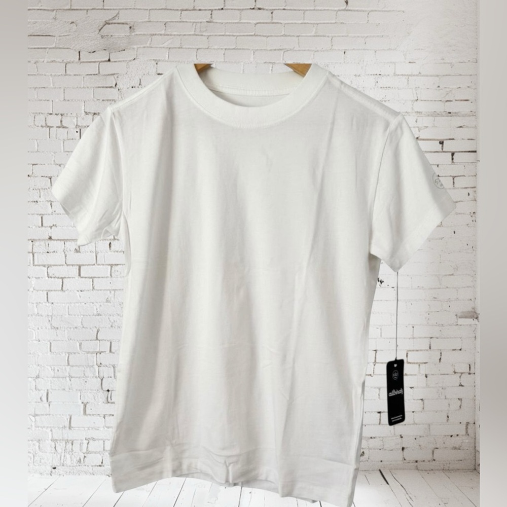 Allbirds Cotton Tee NWT Medium | Blizzard White Soft Breathable Basic - Picture 2 of 4